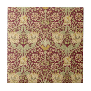 Carreau Chèvrefeuille et tulipe 1876 par William Morris