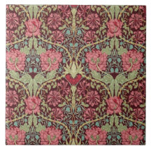 Chèvrefeuille et tulipes par William Morris 1876