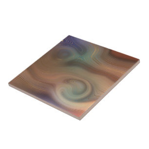 Carreau Chic Earthy   Agate en pierre de cuivre naturel