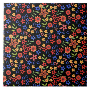 Carreau Chic Retro Floral Imprimer Carrelage céramique per