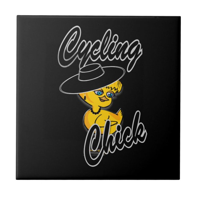 Carreau Chick cycliste #4 (Devant)