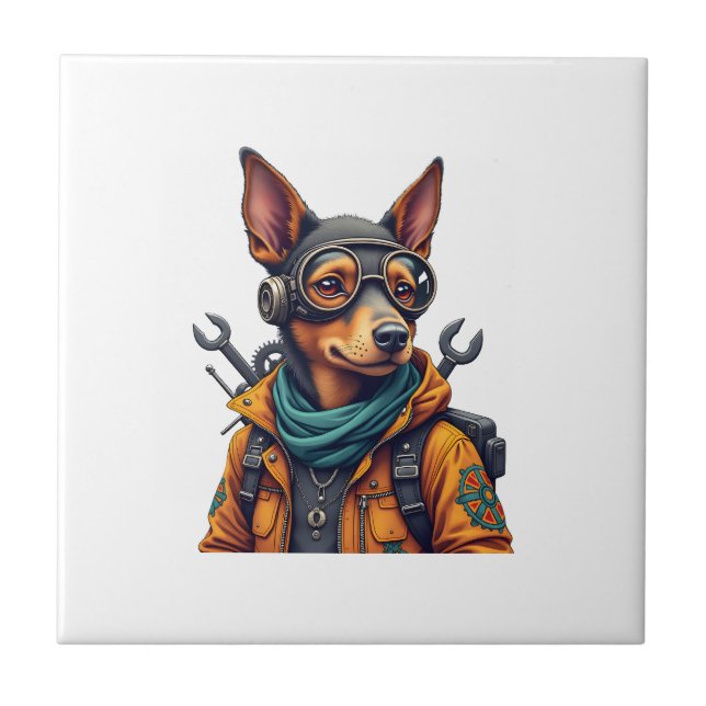 Carreau Chien d'aventure   (Devant)