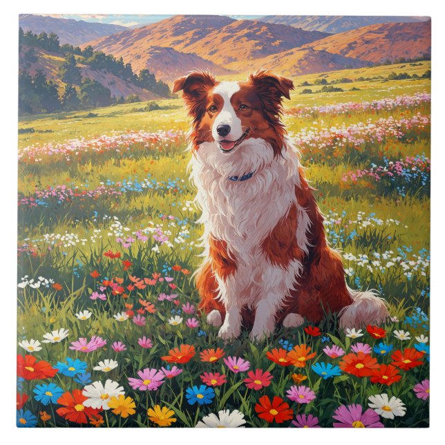 Carreau Chien de berger Border Collie (Devant)