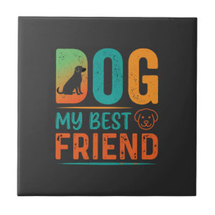 Carreau Chien Mon Meilleur Ami Design Rétro