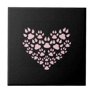 Carreau Chien Paws, Chiot Paws, Animal Paws, Coeur, Animal
