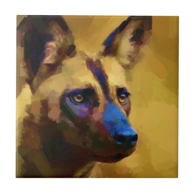 Carreau Chien sauvage africain (Devant)