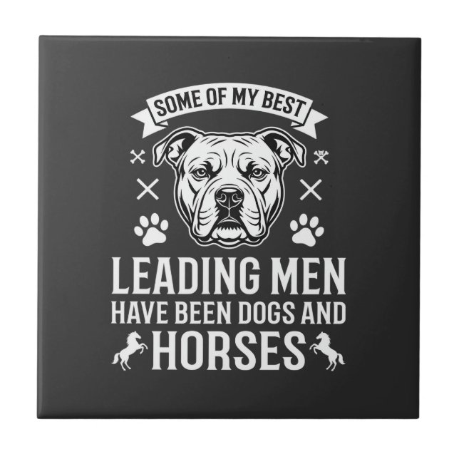 Carreau Chiens et chevaux menant les hommes (Devant)