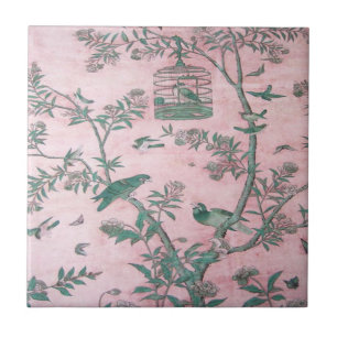 Carreau Chinoiserie rose