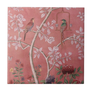 Carreau Chinoiserie rose