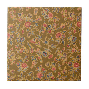 Carreau Chintz Fleur Classique Joli Design Floral Doux