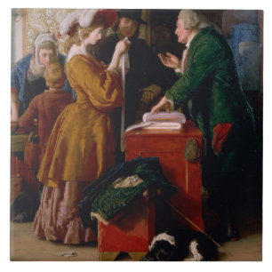 Carreau Choisissant la robe de mariage, du chapitre 1 du '