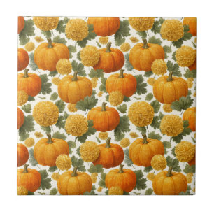 Carreau Chrysanthemum Automne