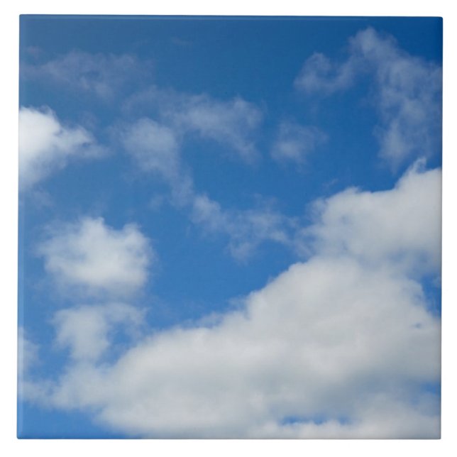 Carreau Ciel bleu nuageux Carrelage en céramique (Devant)