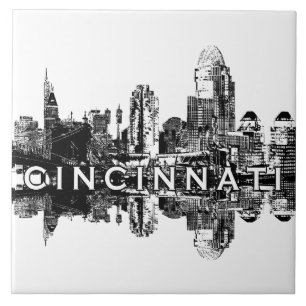 Carreau Cincinnati, Ohio skyline