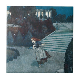 Carreau Cinderella, Conte de Fées Ancien par Edmund Dulac