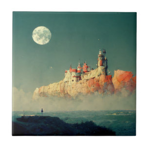 Carreau Citadelle côtière Imaginaire Sci-Fi