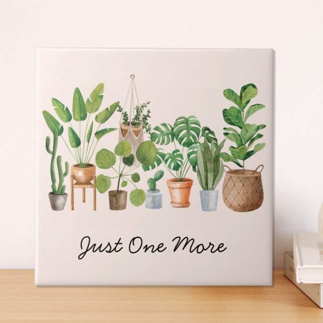 Carreau Citation de jardinage de l'aquarelle ménagère (Close up on table)