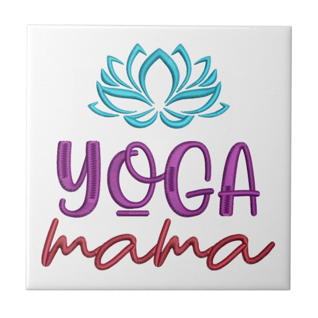 Carreau Citation de Yoga Mama Lotus Flower Zen (Devant)