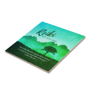 Carreau Citations de l'instructeur de médiation Reiki Mast