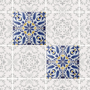 Carreau Citron bleu mexicain traditionnel