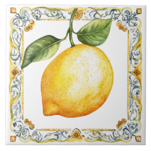 Carreau Citron Méditerranéen Rustique Toscane