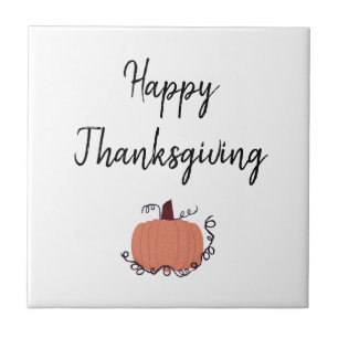 Carreau Citrouille bon thanksgiving Orange