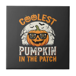 Carreau Citrouille la plus cool d'Halloween dans le patch