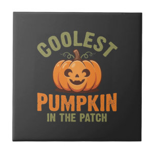 Carreau Citrouille la plus cool du patch Design Halloween