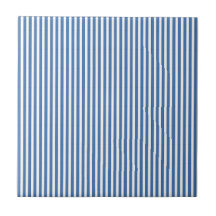 Classic Nautical Blue and White Ticking Stripe