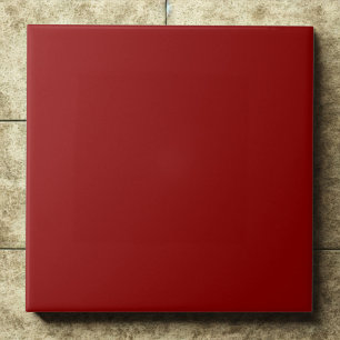 Carreau Classique rouge foncé Accent dramatique