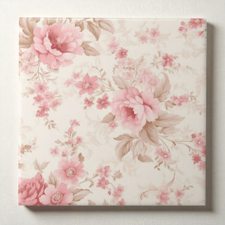 Carreau Classy Floral Rose Pink