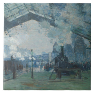 Carreau Claude Monet - arrivée du train de la Normandie