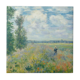 Carreau Claude Monet - Champs de coquelicots près d'Argent