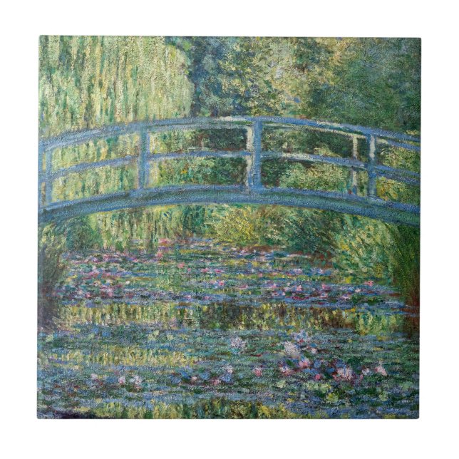 Carreau Claude Monet - Eau Lily étang, Harmonie verte (Devant)