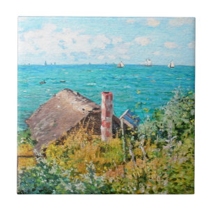 Carreau Claude Monet Le Cabine De Saint-Adresse Fine Art