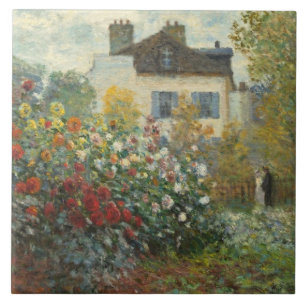 Carreau Claude Monet   le jardin de l'artiste à Argenteui
