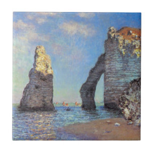 Carreau Claude Monet //les falaises chez Etretat