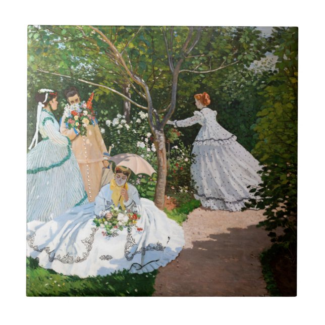Carreau Claude Monet - Les femmes dans le jardin (Devant)