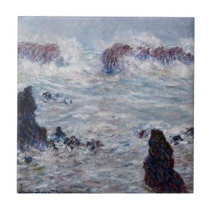 Carreau Claude Monet - Tempête au large de la côte Belle-Î