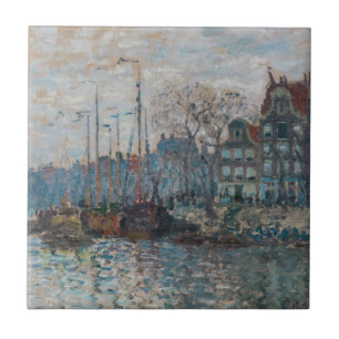 Carreau Claude Monet - Vue d'Amsterdam
