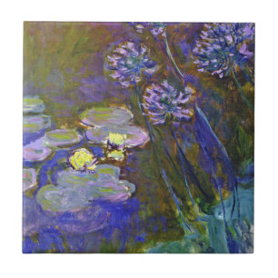 Carreau Claude Monet Water Lilies Agapanthus