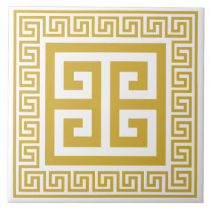 Carreau Clé grecque Motif en céramique