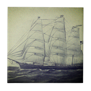 Carreau Clipper Ship Young America 1853