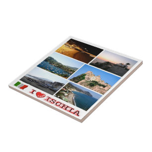 Carreau CMP068 ISCHIA I Love, Campanie, Italie,