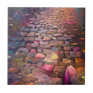 Carreau Cobblestones couleurs psychiques art graphique