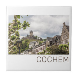 Carreau Cochem Moselle Panorama Allemagne Souvenir