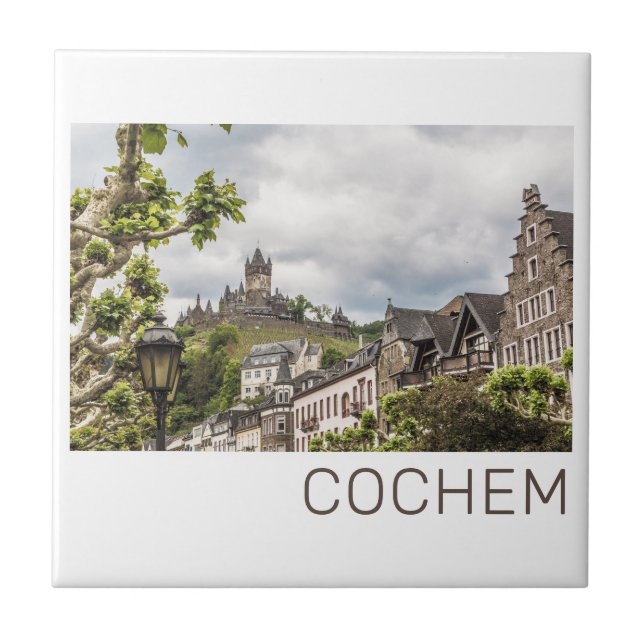 Carreau Cochem Moselle Panorama Allemagne Souvenir (Devant)
