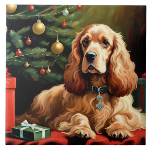 Carreau Cocker Spaniel Christmas