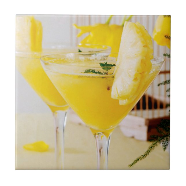 Carreau Cocktail d'ananas et de gingembre Fresca (Devant)