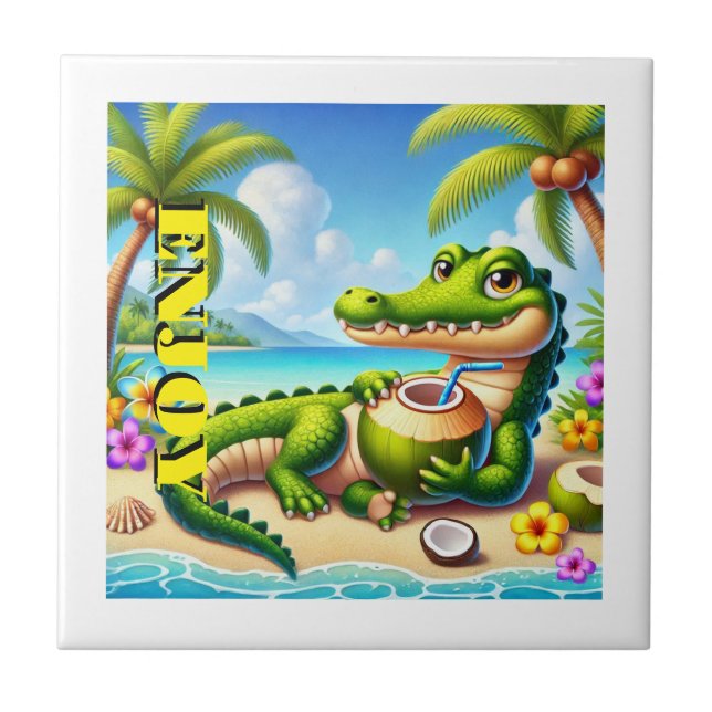 CARREAU COCODRILLO AVEC EAU COCO (Devant)